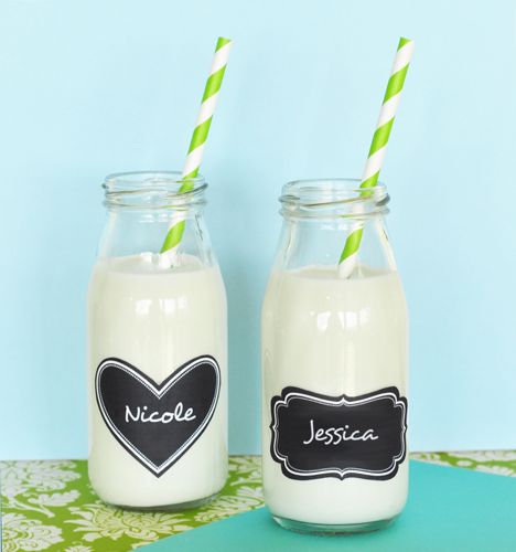 milk bottles