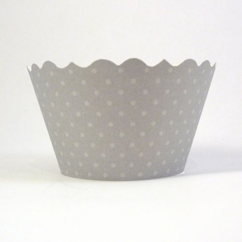 Cupcake Wrappers- Platinum Grey (includes 12)