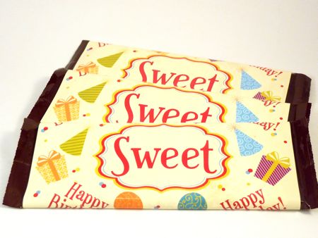 Labels Candy Bar Wrappers- Happy Birthday Hats and Balloons
