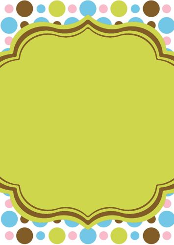 Printable Invitations 5 x 7- Polkadots