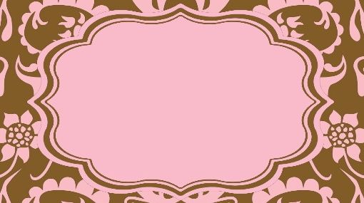 Placecards- Hannah Floral Pink & Brown
