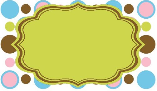 Place Cards- Polka Dot
