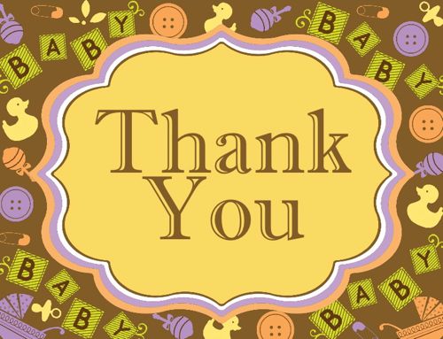Thank You Cards- Baby Blocks
