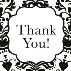 Itty Bitty Banner- "Thank you"