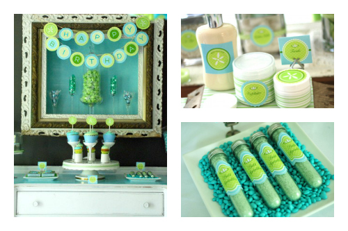 Spa Party Cupcakes