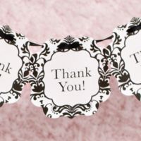 Itty Bitty Banner- "Thank you"