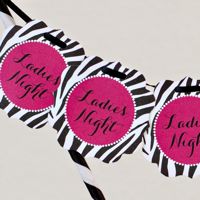 Itty Bitty Banner- Zebra 