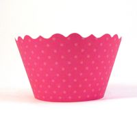 Cupcake Wrappers- Hot Pink includes 12