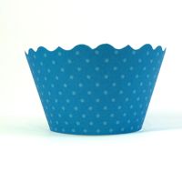 Cupcake Wrappers- Peacock Blue (includes 50)