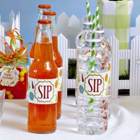 Labels Beverage Bottle Wraps- Birthday Hats & Balloons