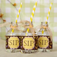 Labels Beverage Bottle Wraps- Baby Blocks