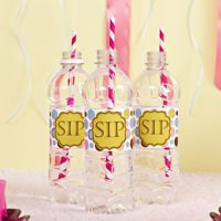 Labels Beverage Bottle Wraps- Polkadots