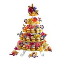 Stands 5-Tiered Carrie Marie Cupcake Tree Round Detachable