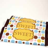 Labels Candy Bar Wrappers- Polkadots