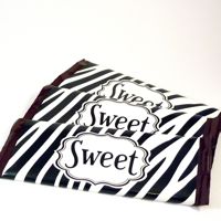 Labels Candy Bar Wrappers- Zebra Black and White
