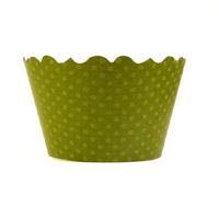 Clover Leaf Green Cupcake Wrappers Swiss Dot - Includes 12 cupcake holders