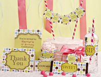 Deluxe Party Kits- Happy Birthday Polka Dots