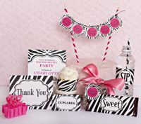 Deluxe Party Kit- Zebra Black & White 