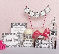 Deluxe Party Kits- Lu Lu Damask Black and White