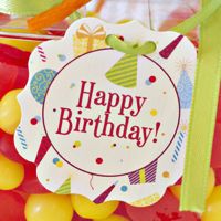 Hang Tags- Birthday Hats & Balloons