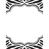 Printable Invitations 5 x 7- Zebra Black and White