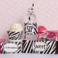 Petite Party Kits- Zebra Black & White