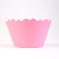 Pink Slipper Cupcake Wrappers Dot - Includes 12 cupcake holders