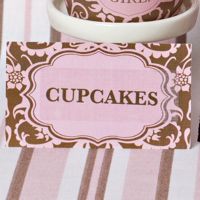 Placecards- Hannah Floral Pink & Brown