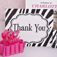 Thank You Cards- Zebra Black & White