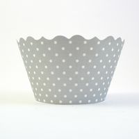 Cupcake Wrappers- Shiny Silver (includes 50)