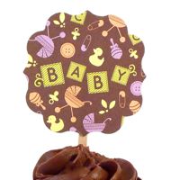 BABY Cupcake Topper (Round)